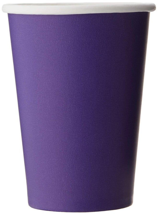 كرييتف كونفيرتينج أكواب ورقية ساخنة/باردة من كرييتف كونفرتينغ، سعة 9 أونصة، لون بنفسجي، عبوة من 24 كوبًا - Image 1